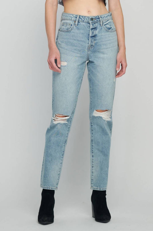 Karson High Rise Straight Crop Jean