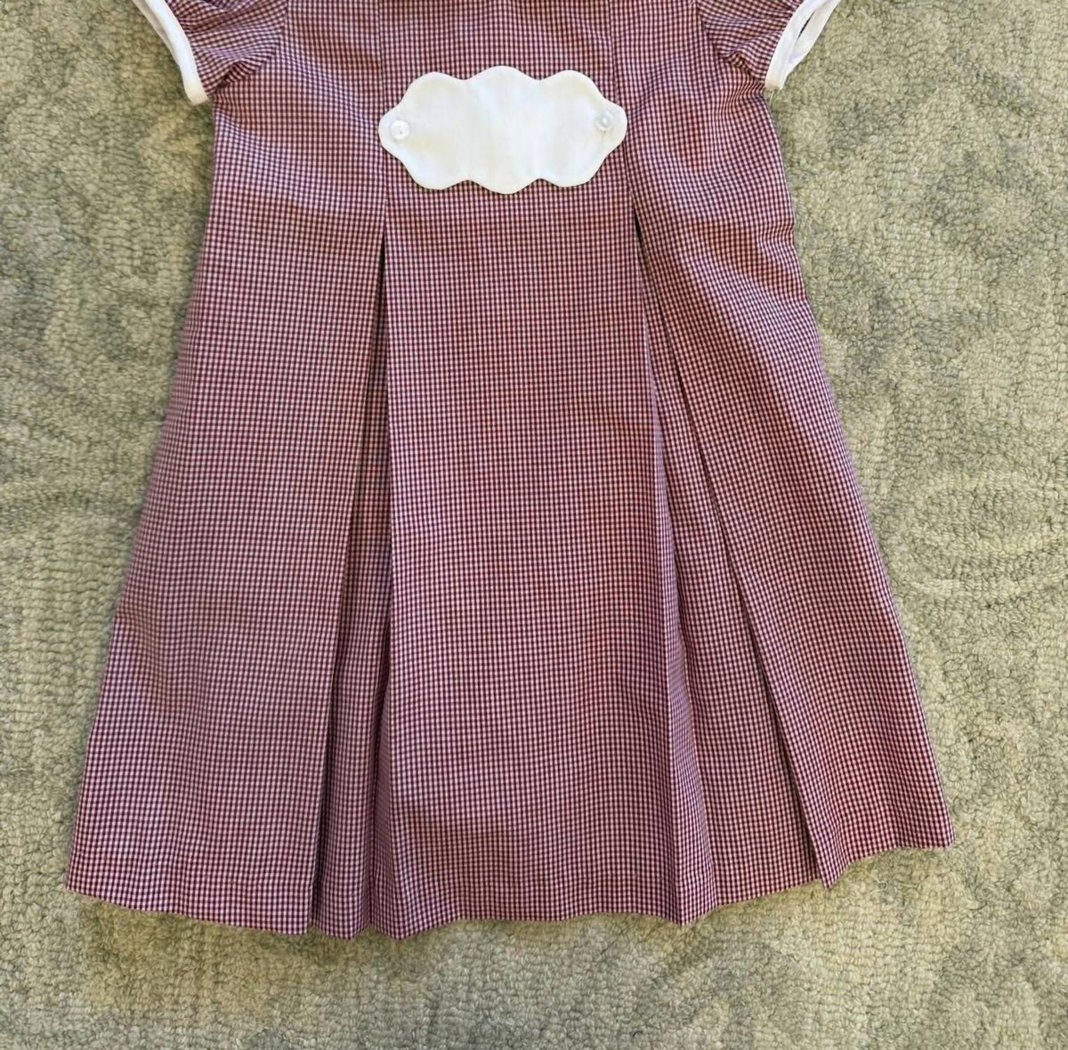 Petit Bebe - Girl's Gingham Tab Dress