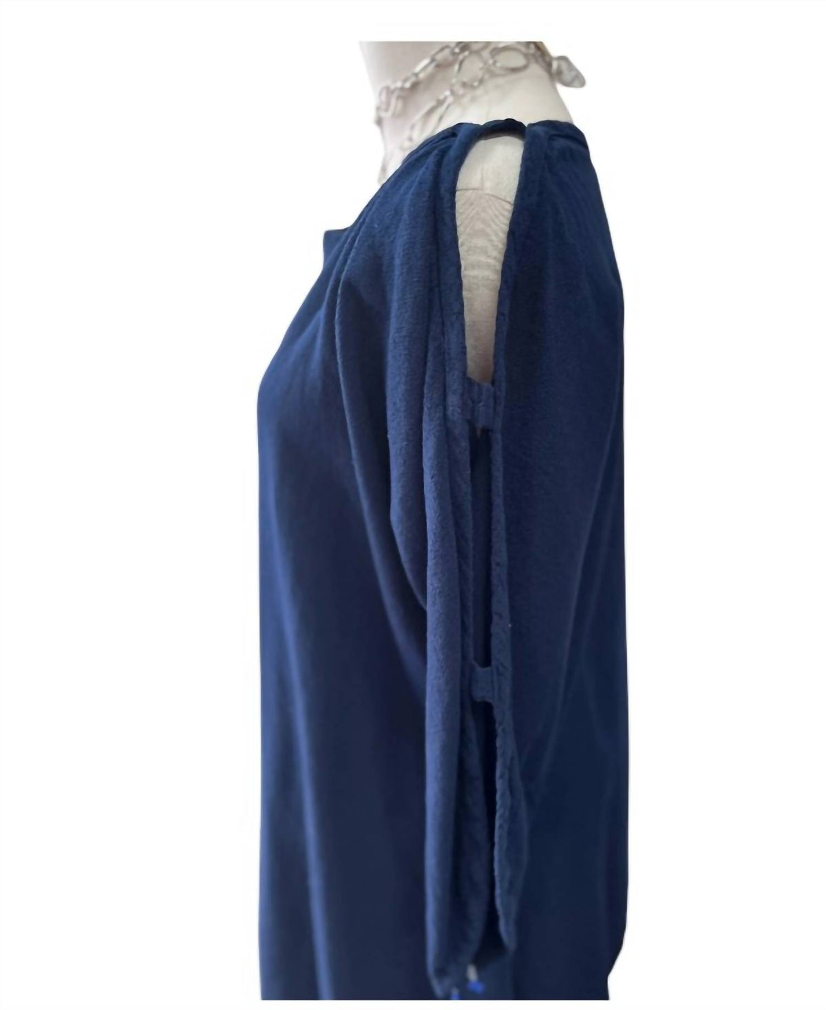 Oh My Gauze! Women's Magy Top in sapphire - women's blouse - detail view