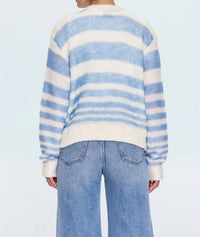 PISTOLA Moa Stripe Sweater in blue gradient - women's sweater - alternate view
