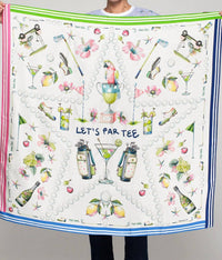 Vilagallo - Lets Partee Golf Print Scarf