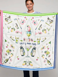 Vilagallo - Lets Partee Golf Print Scarf
