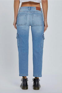 Hidden - Tracy Cargo Pocket Straight Jeans