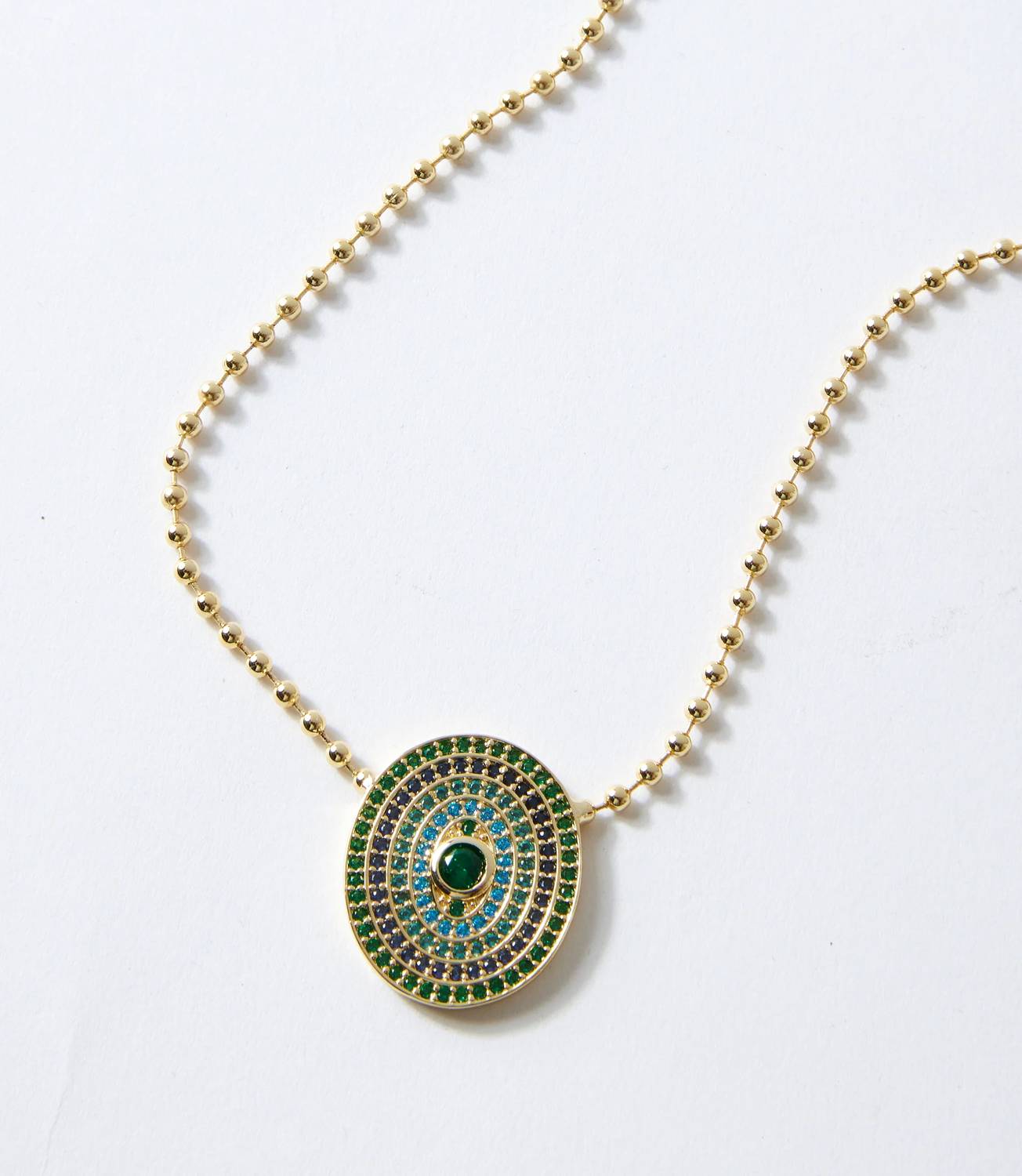 Native Gem - Women's Gemstone Disc Necklace