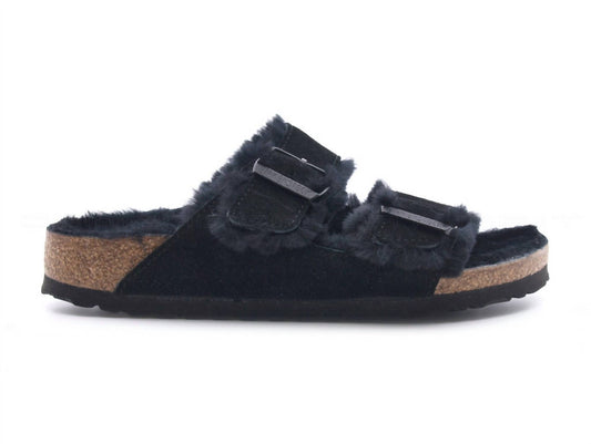 Birkenstock - Women's Arizona Two Buckle Shearling Suede Sandals - Narrow