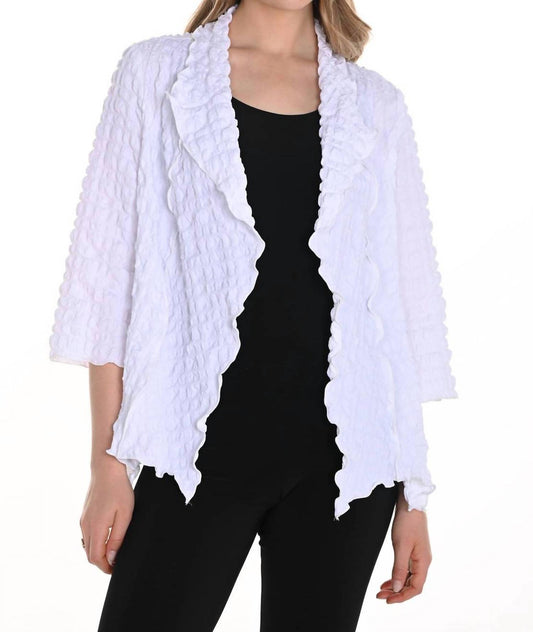 Frank Lyman - Woven Open-front Cardigan