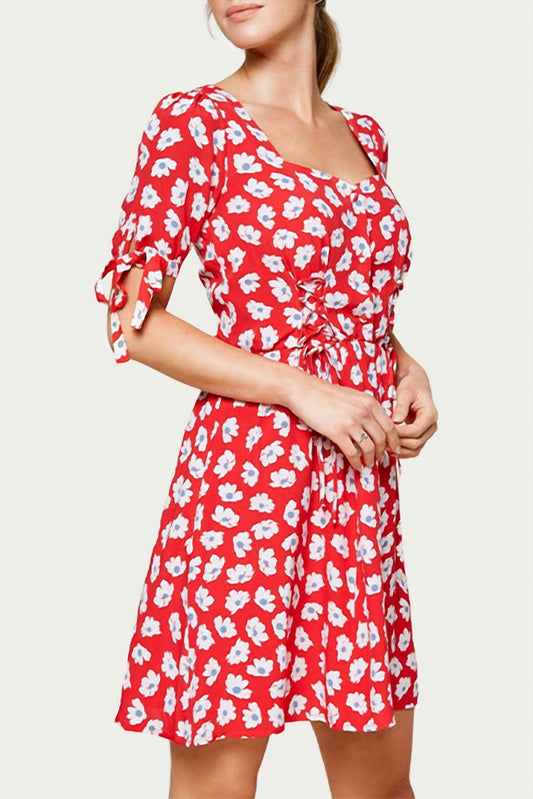 GOOD GRACE FLORAL-PRINT MODAL-BLEND MINI DRESS