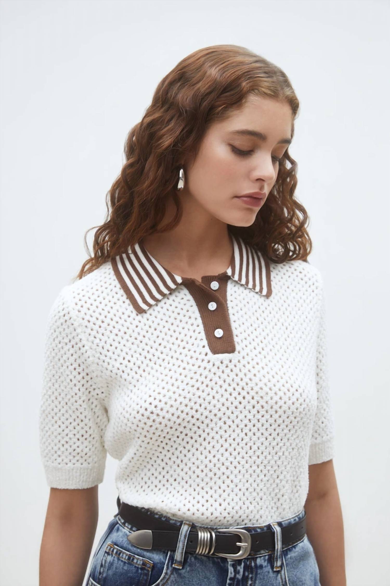 Suncoo - Perigue Two-tone Polo Jumper