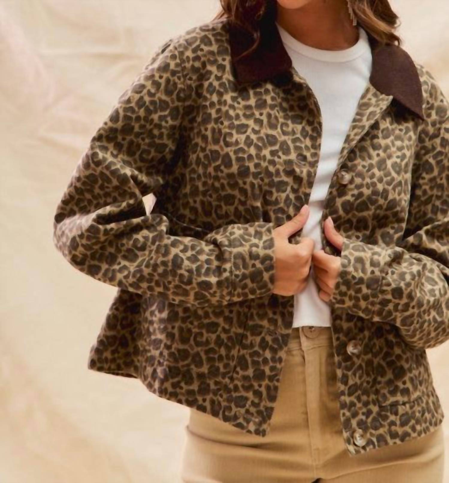 So Me - Leopard Barn Jacket