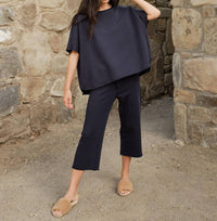 Frank & Eileen Women's Catherine Favorite Sweatpant in british royal navy - women's pants - alternate view