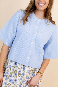 Aureum - Alix Short-sleeve Knit Cardigan