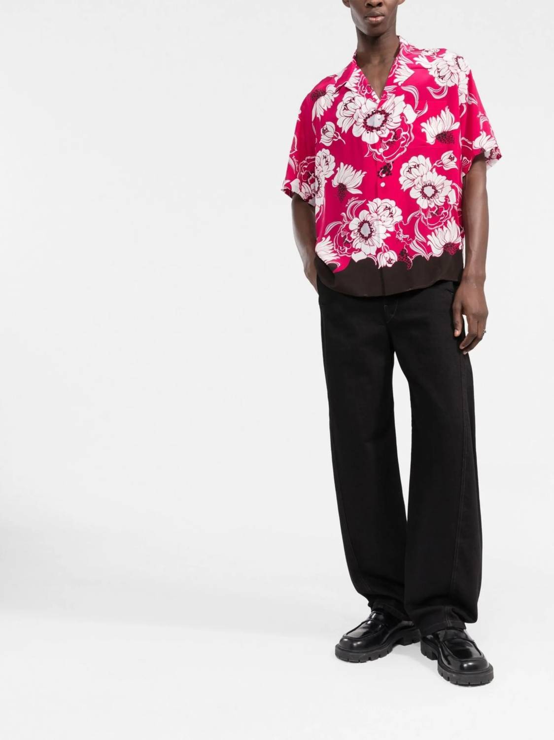 Valentino - Floral Print Short Sleeved Shirt