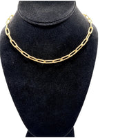 Made In Italy - Women's Paperclip Link Chain Necklace
