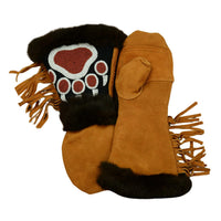 Astis Boone Mittens in brown - women's accessory