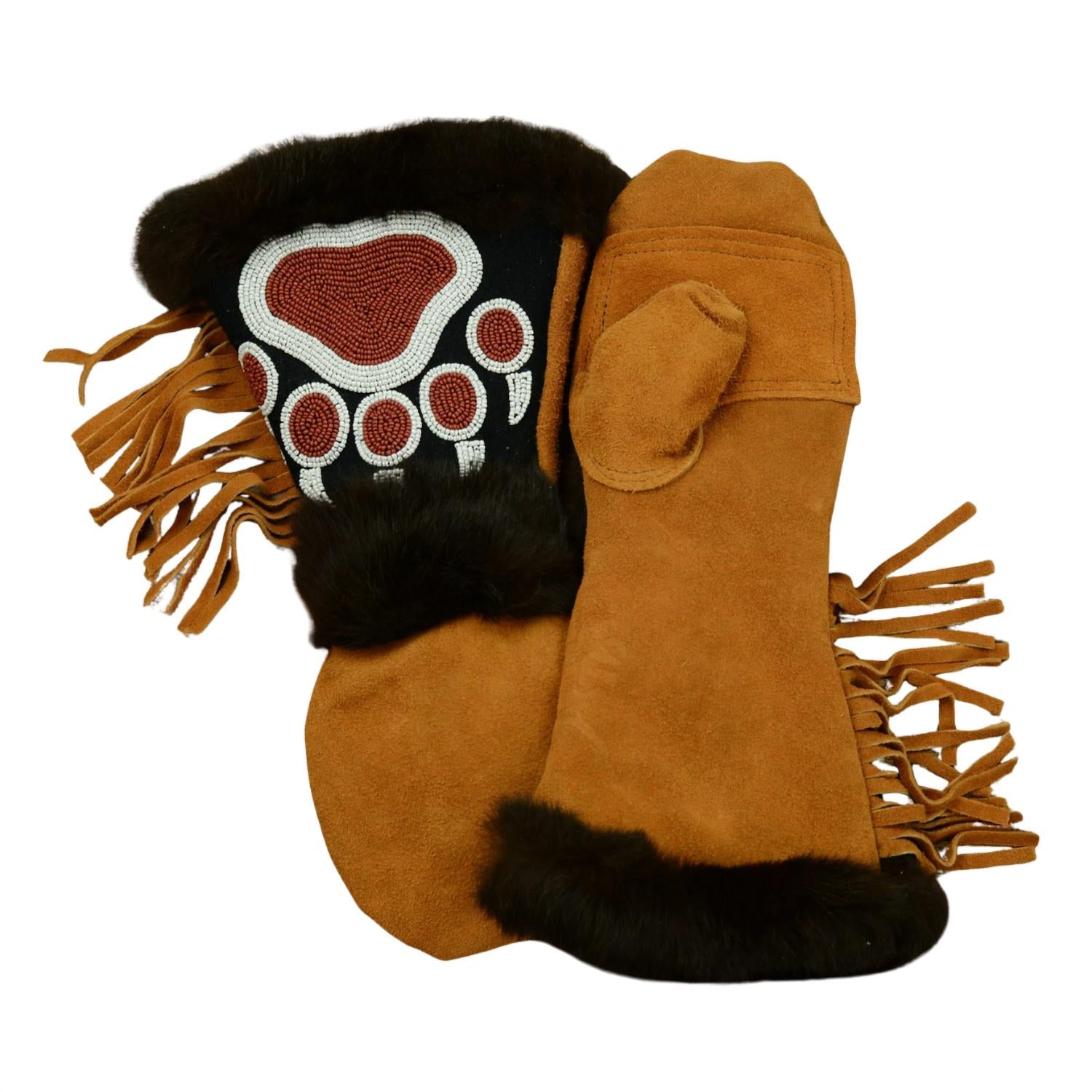 Astis Boone Mittens in brown - women's accessory