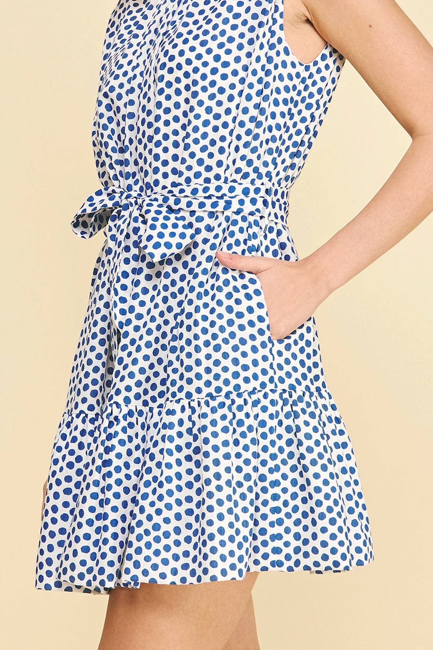 Pinch - Polka Dot Tiered Mini Dress