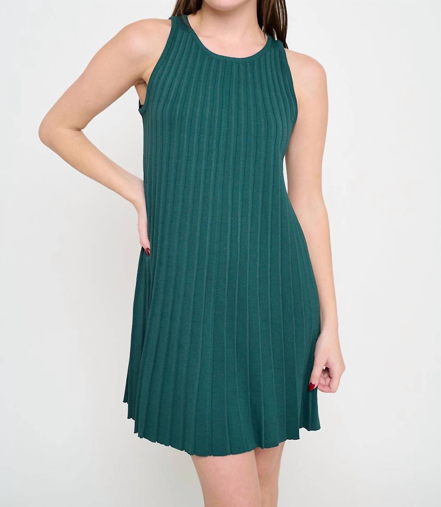Meet Me In Santorini - Sweater Rib Mini Dress