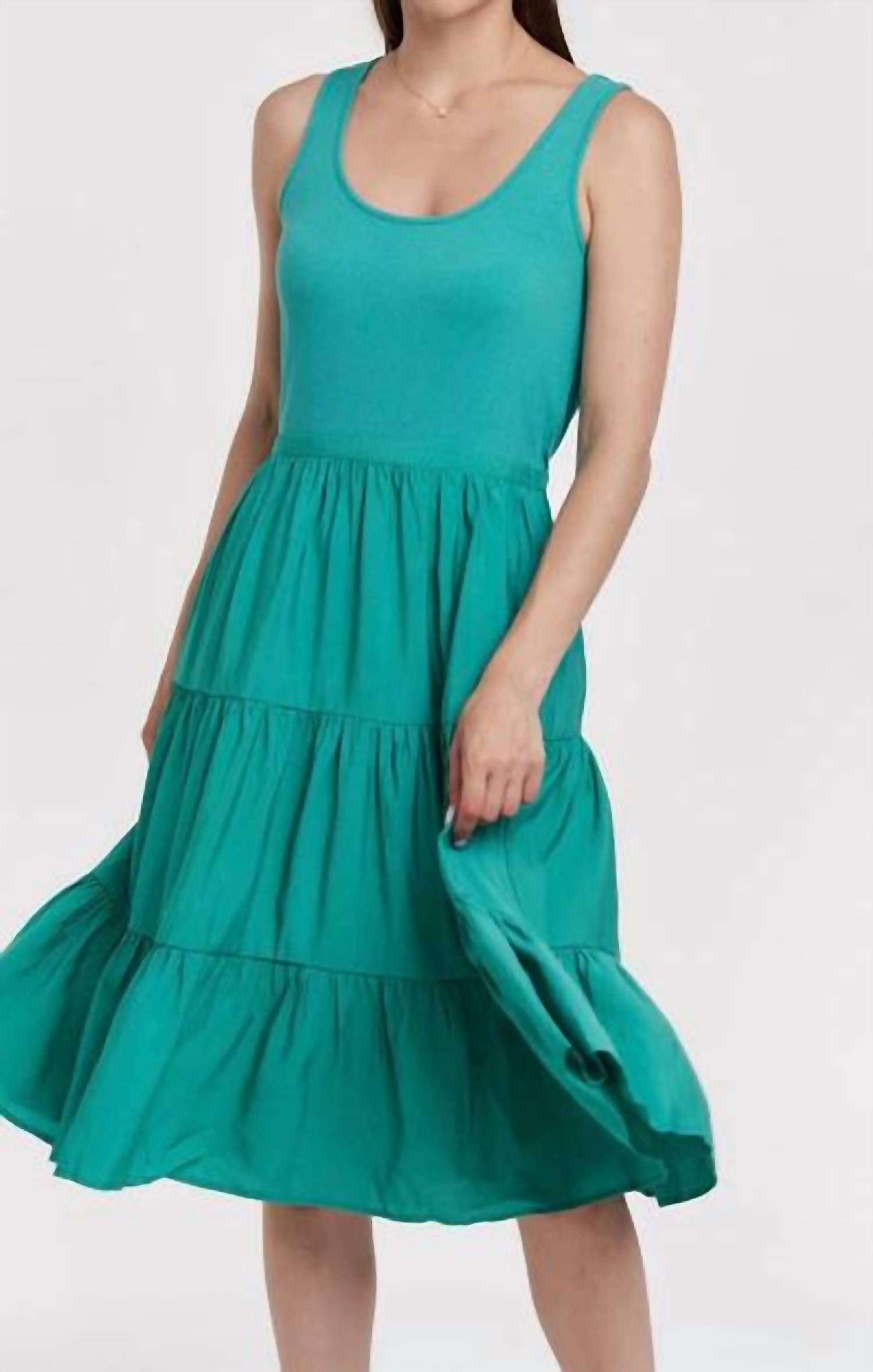 Another Love - Sleeveless Tank Dress Tiered Skirt