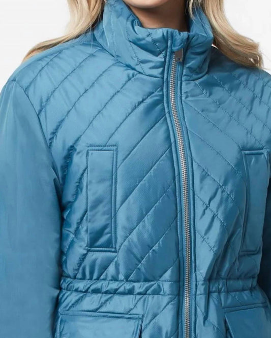 Tribal - Long Sleeve Quilted Puffer Coat