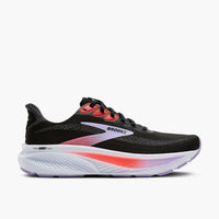 BROOKS Women's Ghost 17 Shoes in black purple coral - women's shoe