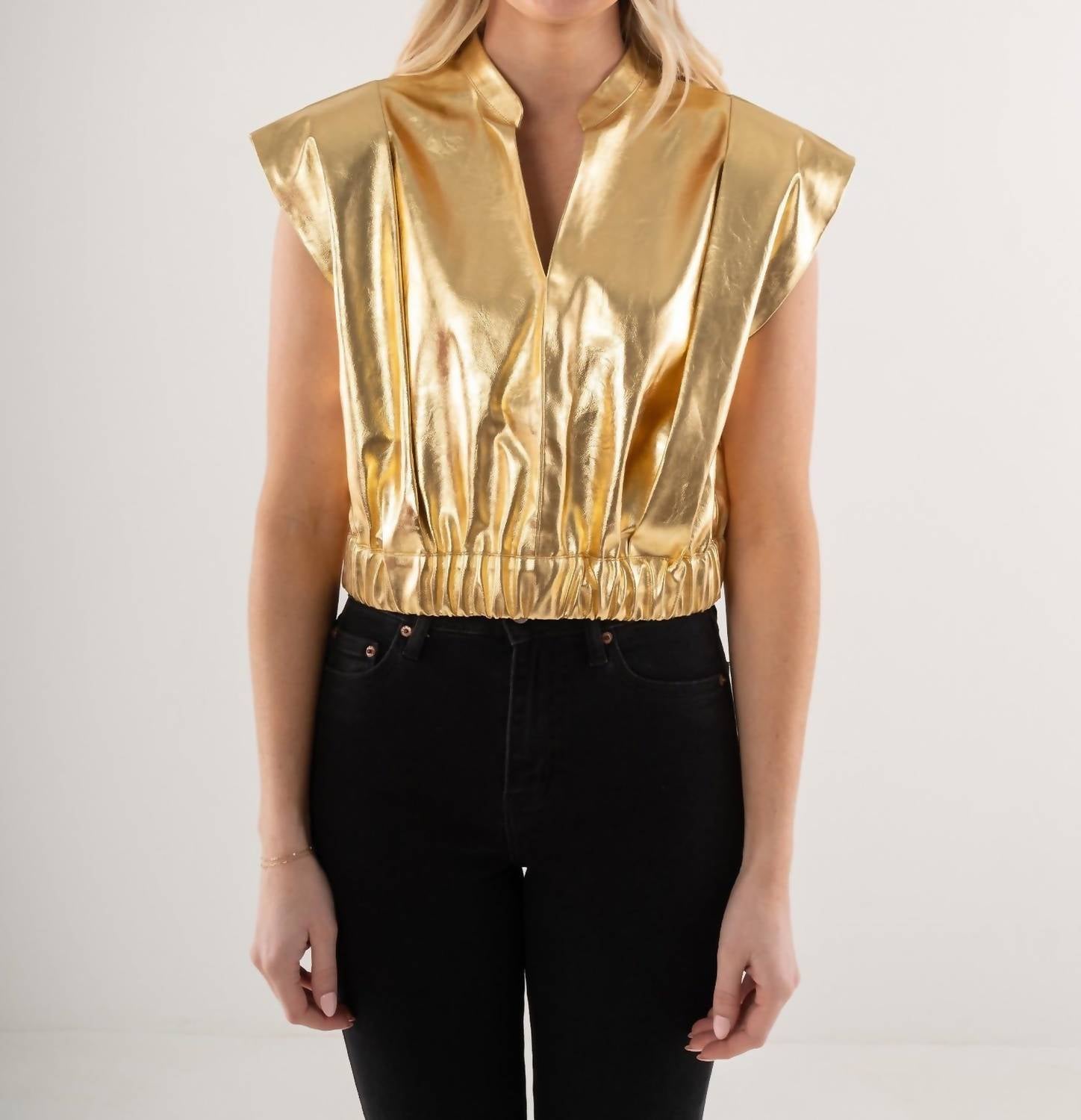 Emily Mccarthy - Vegan Leather Evie Top