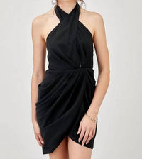Dobe - Wrap Around Halter Neck Dress