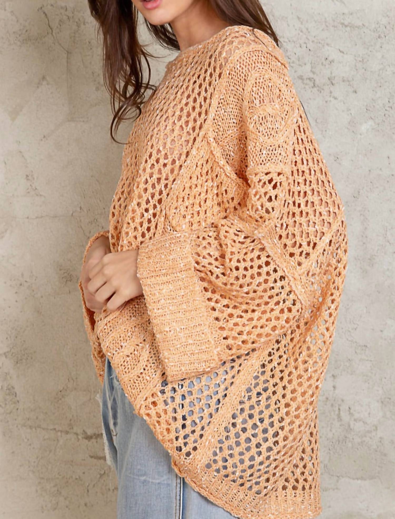 Contrast Knit Spring Sweater