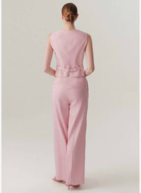 Exquise - Waist-fitted Linen Vest
