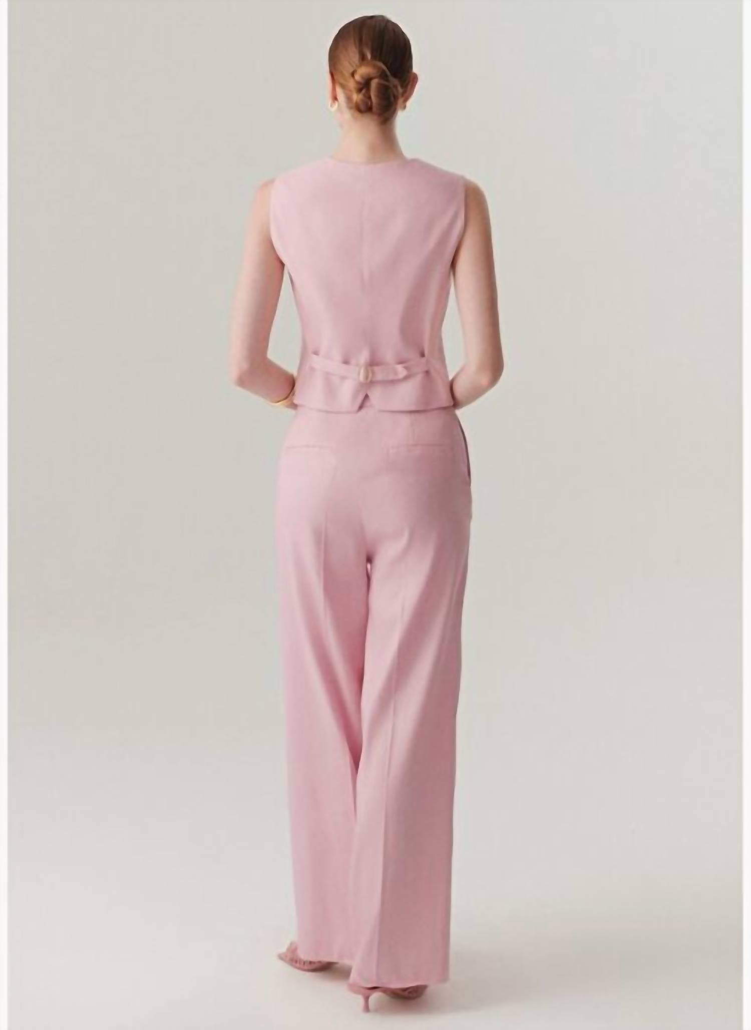 Exquise - Waist-fitted Linen Vest
