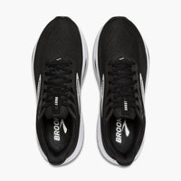 BROOKS Men's Ghost 17 Running Shoes in black grey white 4 - men's shoe - view 4