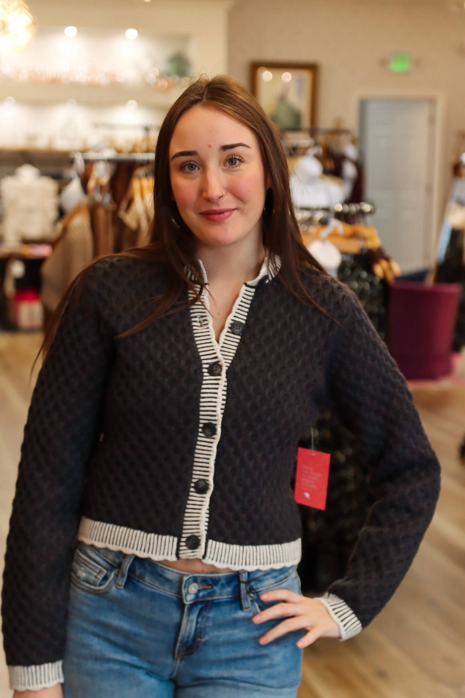 Habitual - V Neck Cardigan Top