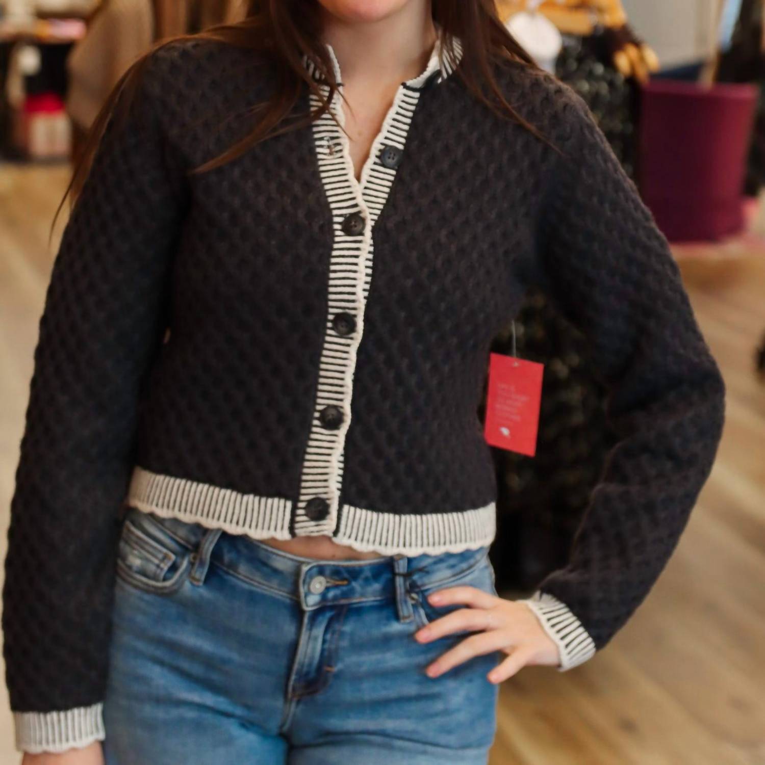 Habitual - V Neck Cardigan Top