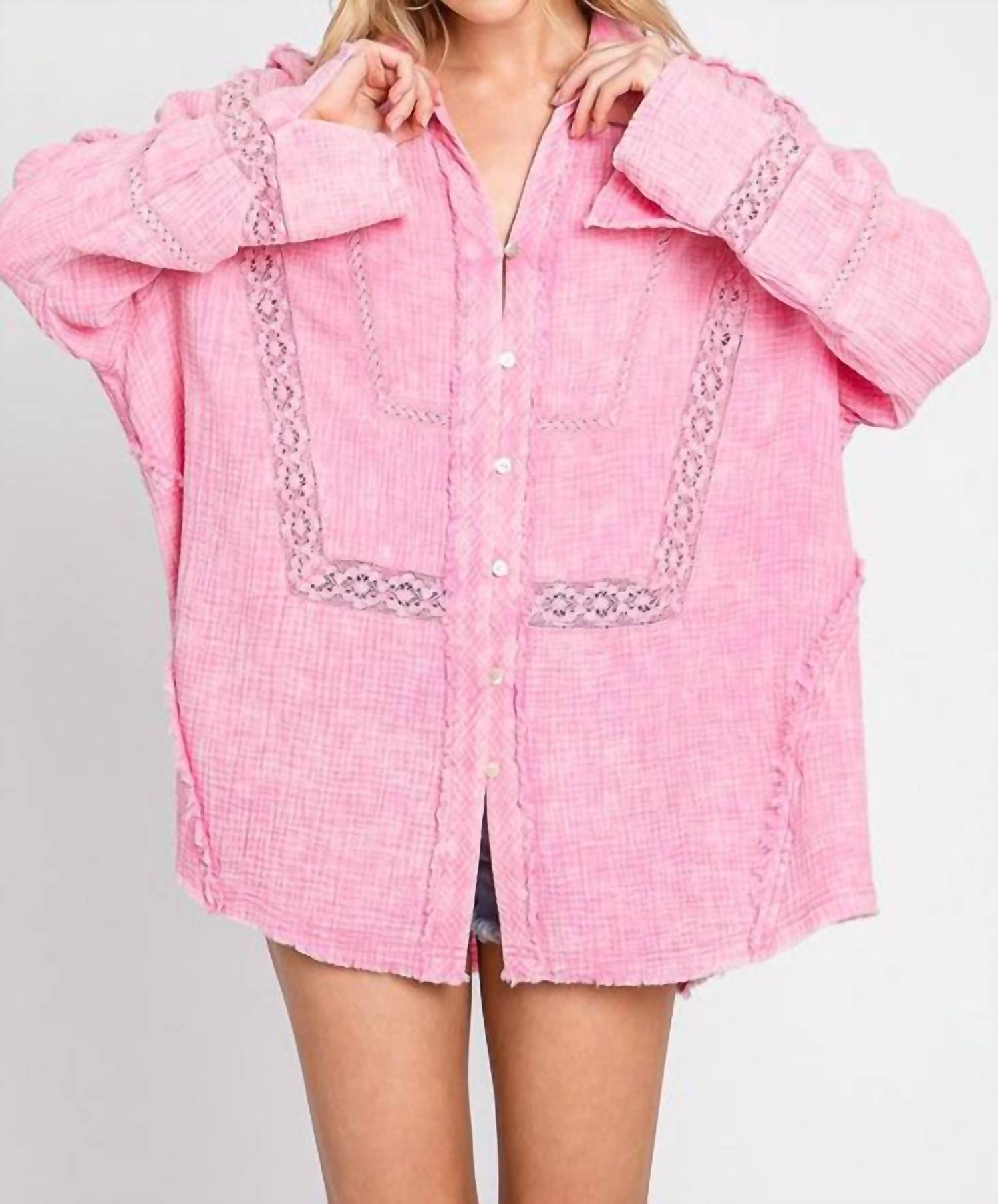 Sewn And Seen - Farrah Trim Detail Button Down Shirt