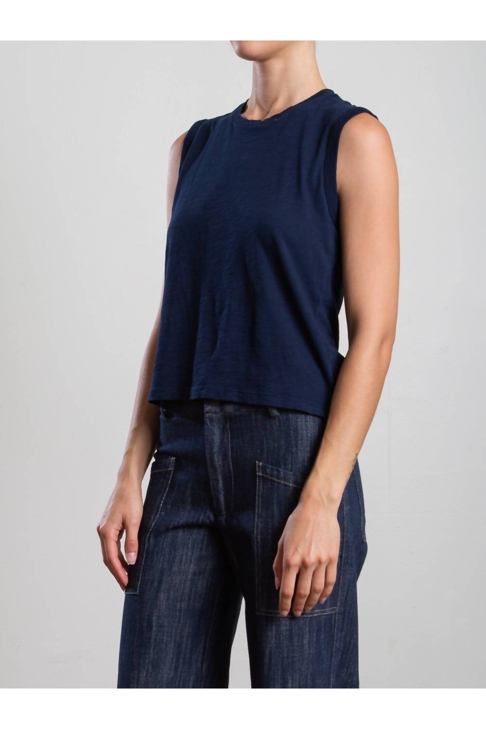 Pharaoh Ava Tank in midnight - women's tank top - alternate view