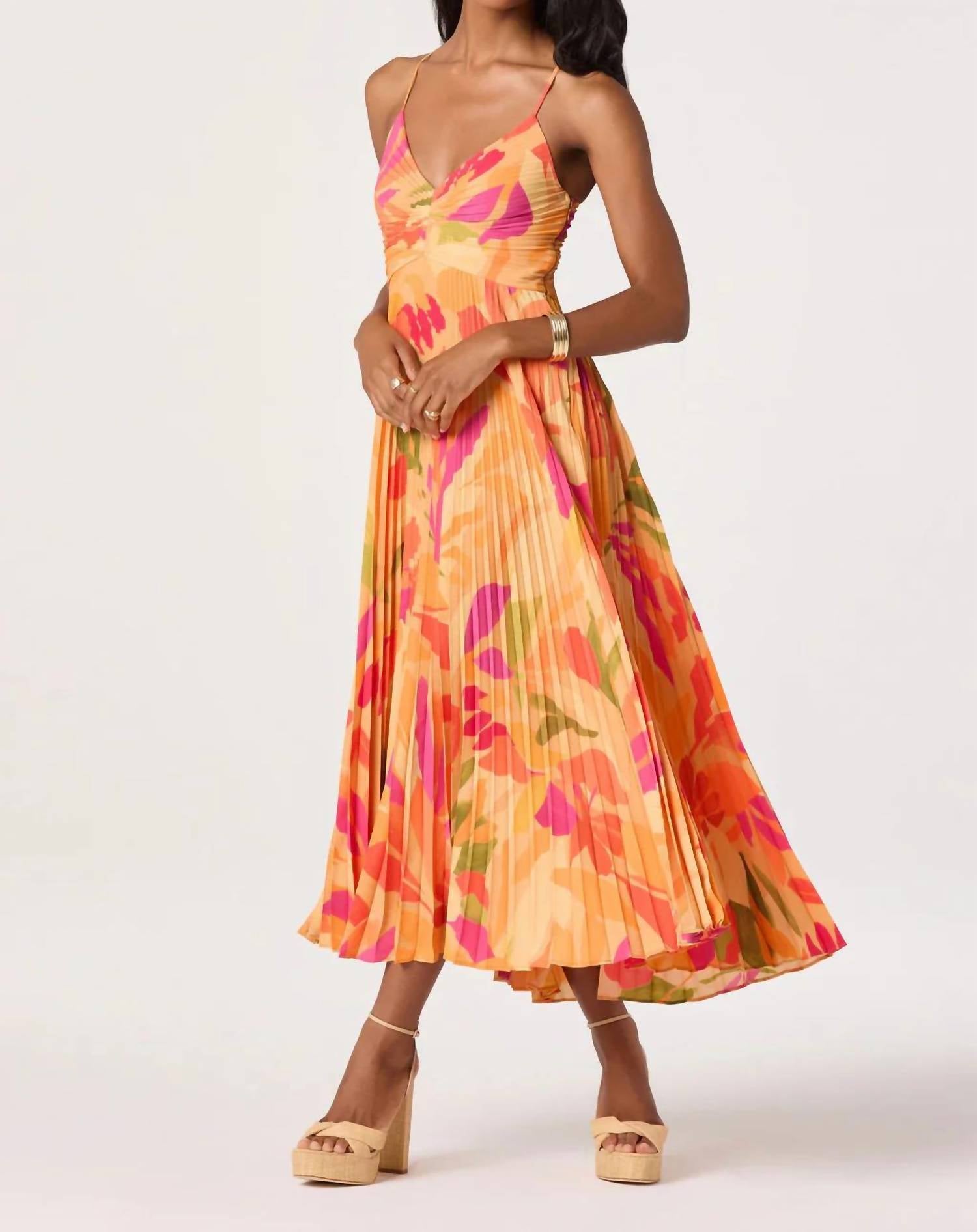 Astr - Campbell Midi Dress