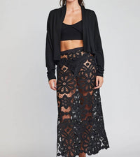 Self Contrast - Octavia Open Shawl Cardigan