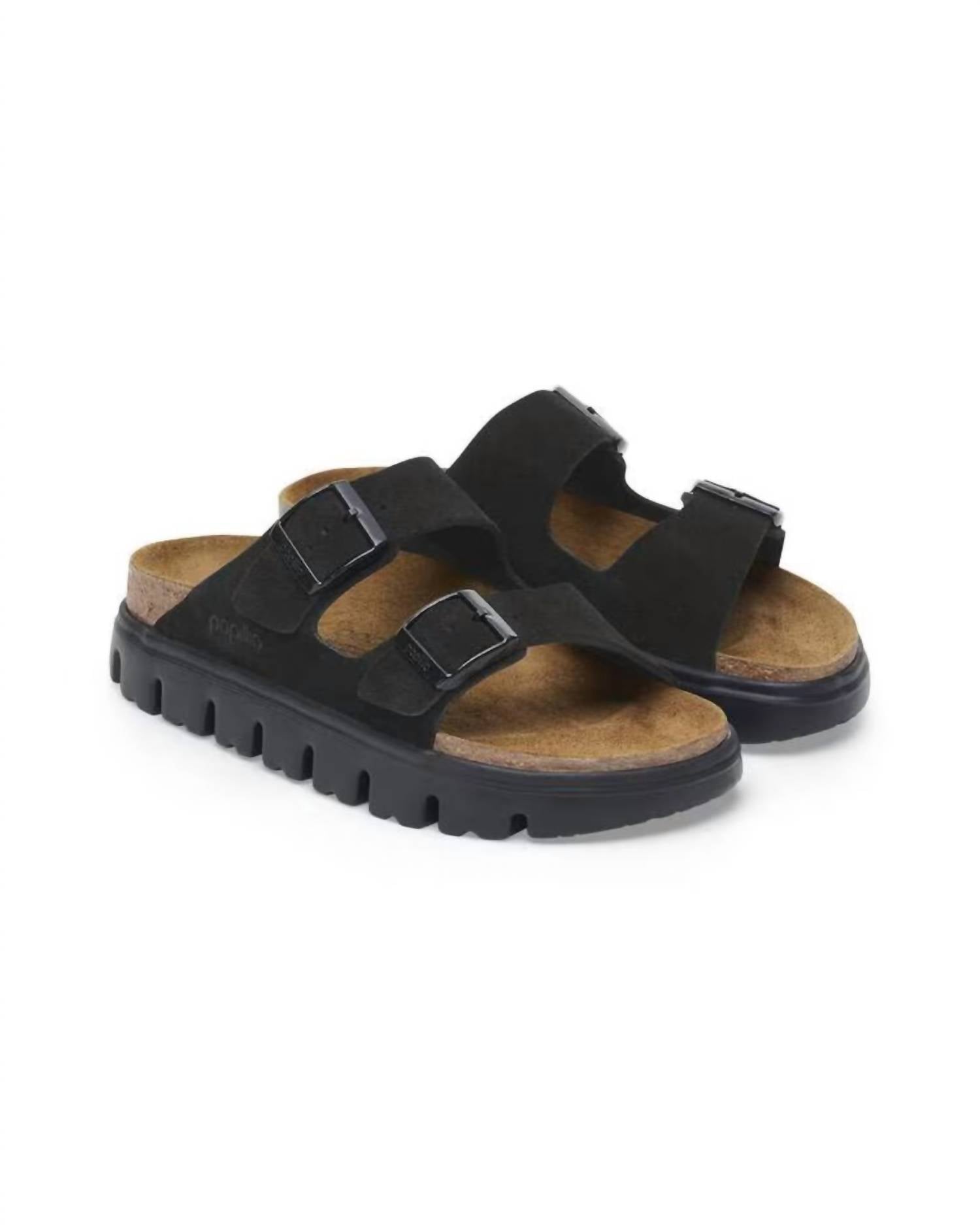 BIRKENSTOCK Women's Arizona Pap Chunky Sandal in black black - women's sandal - alternate view