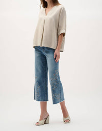 Joseph Ribkoff - LINEN SUBTLE SHEEN TOP