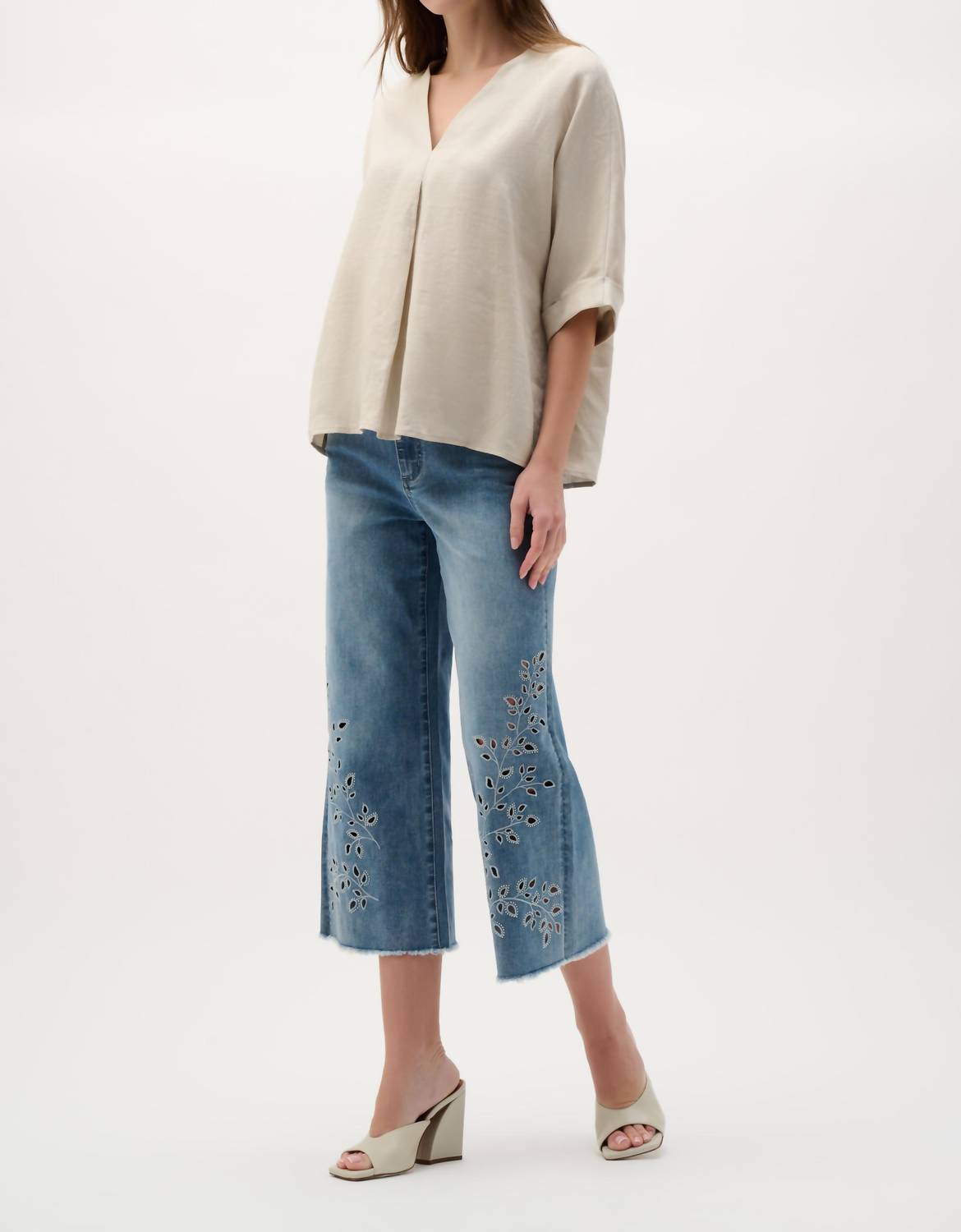 Joseph Ribkoff - LINEN SUBTLE SHEEN TOP