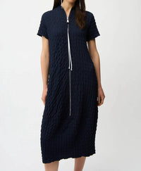 Joseph Ribkoff - Bubble Jacquard Cocoon Dress