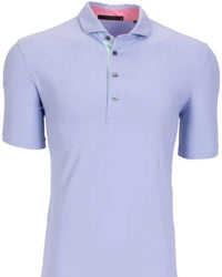 Greyson Clothiers Men's Cayuse Polo in heron - men's shirt - detail view