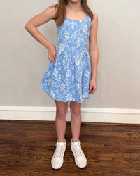 Flowers By Zoe - Girl's Floral Jacquard Dress