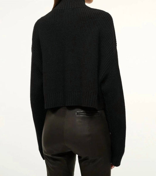 Staud - Cashmere Cropped Hampton Sweater
