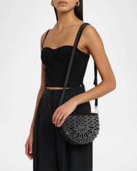 Simkhai - Women's Mccall Laser Cut Leather Saddle Bag