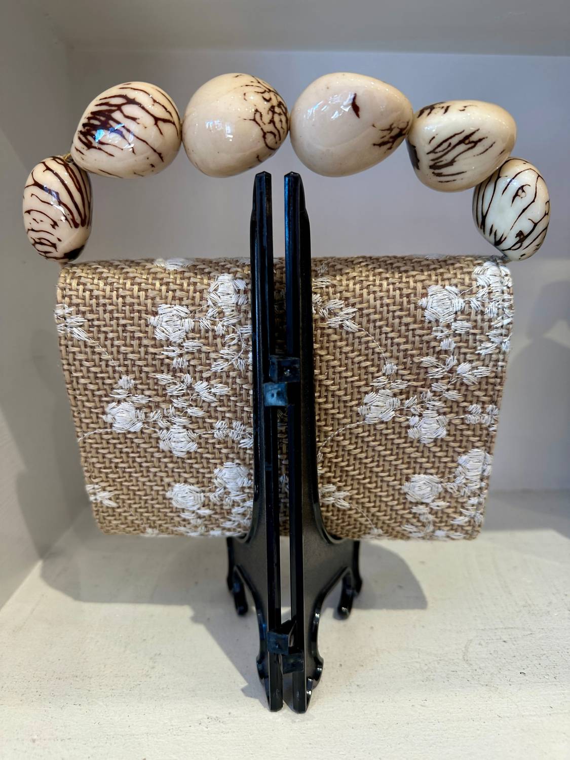Sabbai Bags - Women's Nica Rattan Clutch Bag