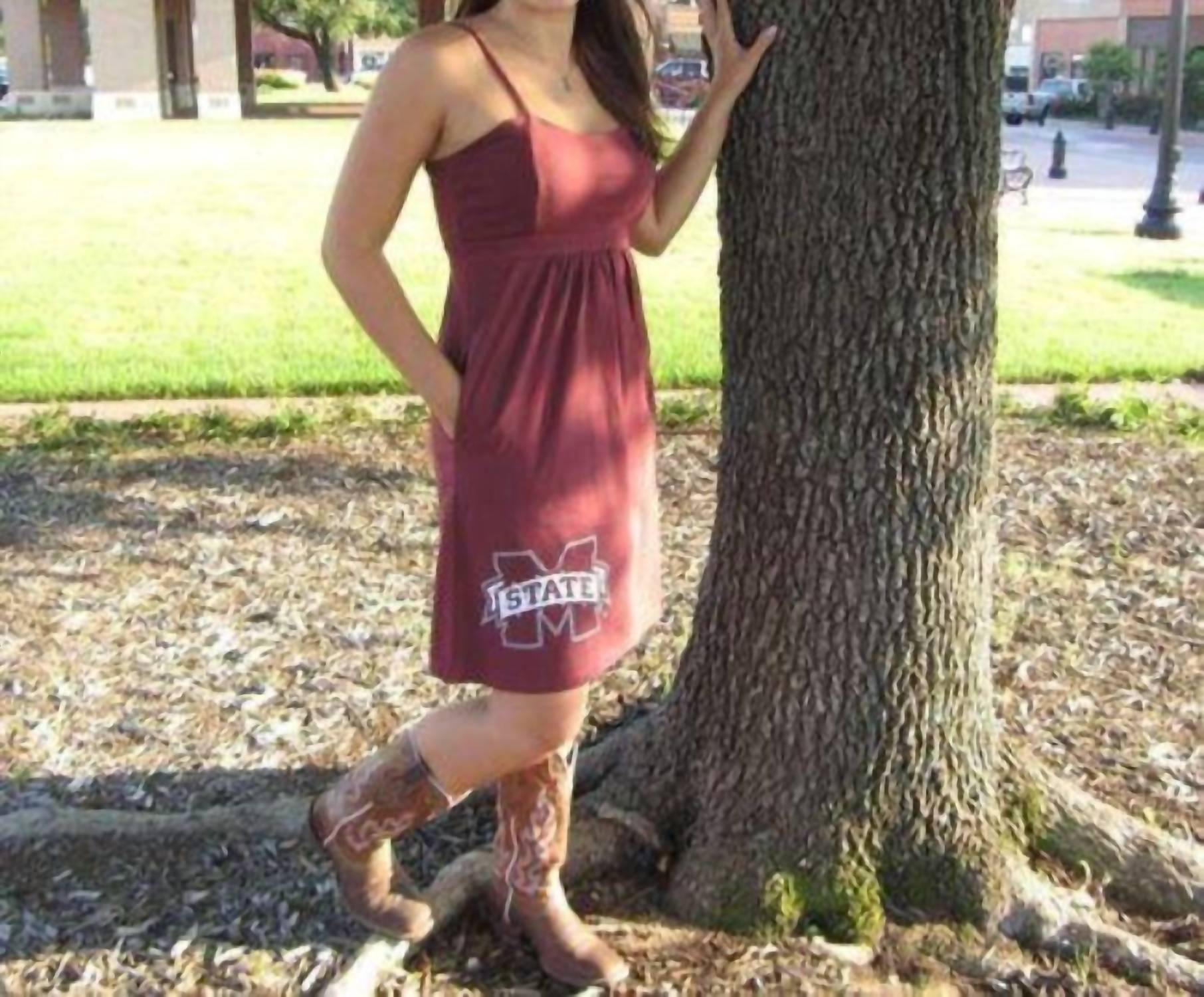 Glitter Gear - Mississippi State Logo Swarovski Crystal Dress