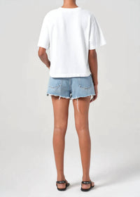 AGOLDE Women's Parker Vintage Cut Off Short in animate - women's shorts - detail view