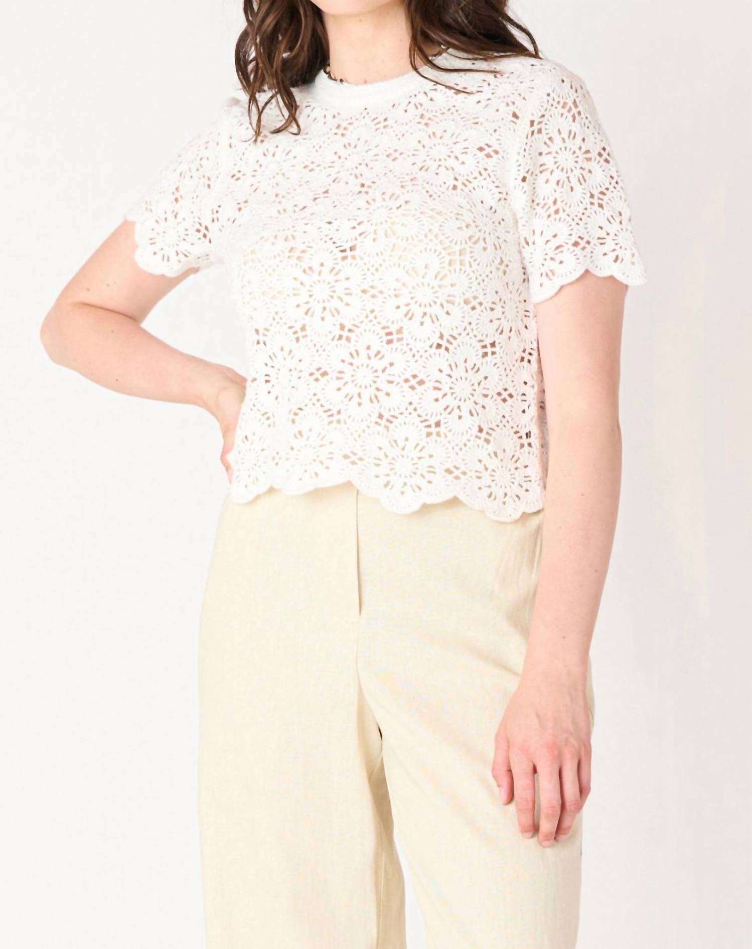 Dex - Amelia Crochet Crop Top