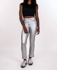 Daze - Coated Slim Straight Leg Jean