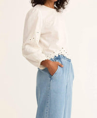 Z Supply - Ambroise Eyelet Long Balloon Sleeves Top